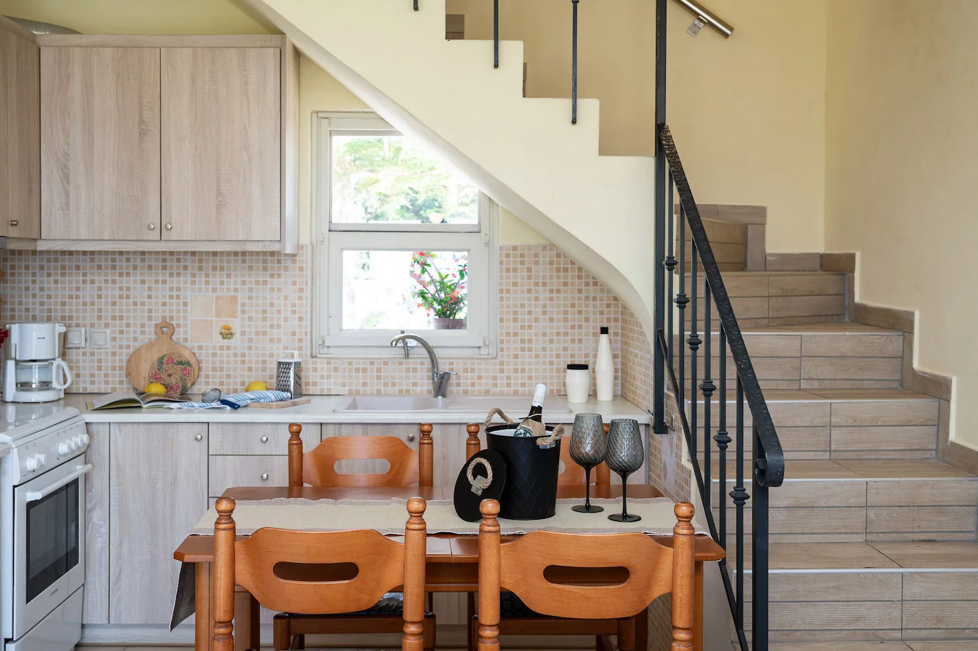 Fully equipped kitchen at Villa Marianthy